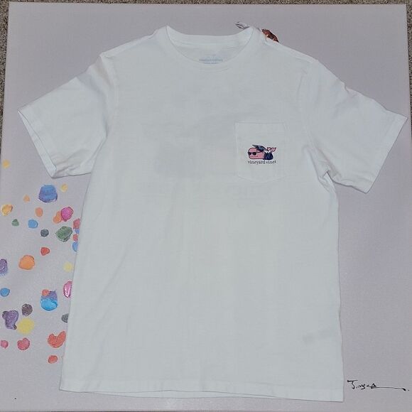 Vineyard Vines Class Of 2020 Graduation Job Whale Done Short Sleeve Shirt Large - Picture 2 of 8